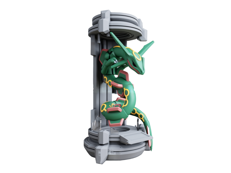 Figura Rayquaza en la Capsula Impresa en 3D