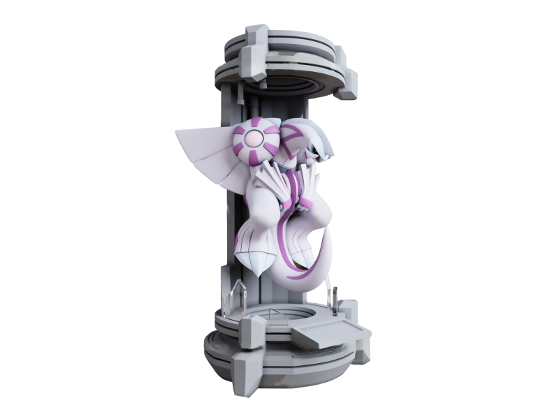 Figura Palkia en la Capsula Impresa en 3D