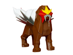 Figura Entei Lowpoly...