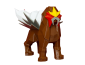 Figura Entei Lowpoly Impresa en 3D