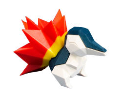 Figura Cyndaquil Lowpoly...