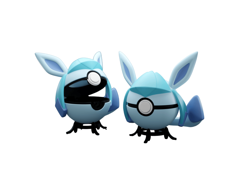 PokeBall de Glaceon Impresa en 3D