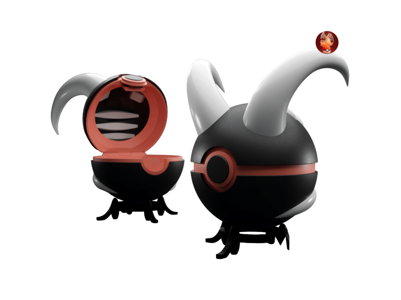 PokeBall de Houndoom Impresa en 3D