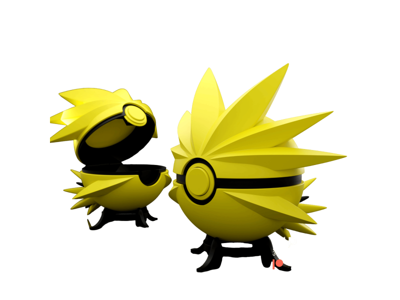 PokeBall de Zapdos Impresa en 3D