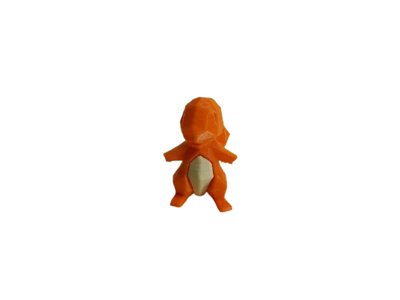 Figura Charmander Lowpoly Impresa en 3D