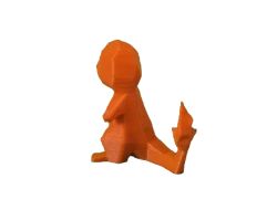 Figura Charmander Lowpoly Impresa en 3D
