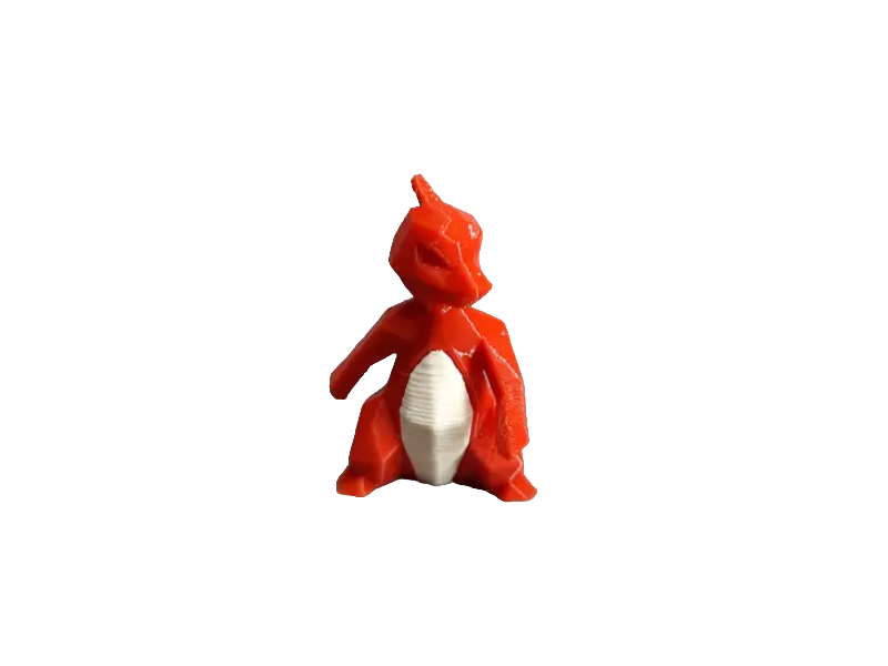 Figura Charmeleon Lowpoly Impresa en 3D
