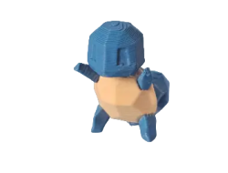 Figura Squirtle Lowpoly Impresa en 3D