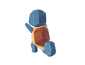 Figura Squirtle Lowpoly Impresa en 3D