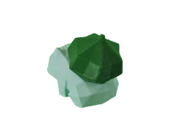 Figura Bulbasaur Lowpoly Impresa en 3D