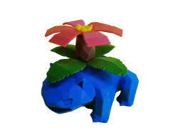 Figura Venosaur Lowpoly...
