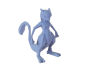 Figura Mewtwo Lowpoly Impresa en 3D