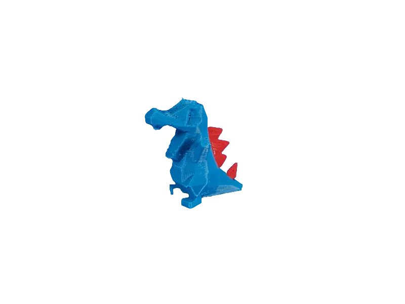 Figura Totodile Lowpoly Impresa en 3D