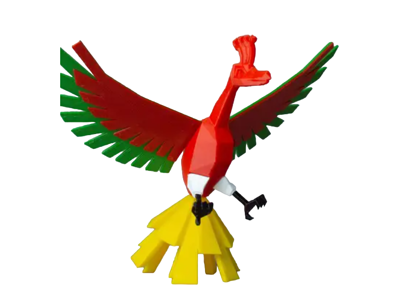 Figura HooH Lowpoly Impresa en 3D