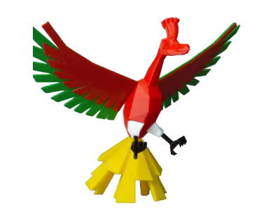 Figura HooH Lowpoly Impresa en 3D