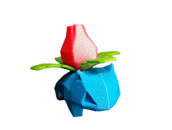 Figura Ivysaur Lowpoly Impresa en 3D