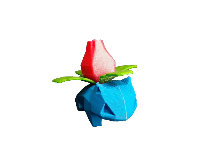 Figura Ivysaur Lowpoly Impresa en 3D Figura Ivysaur Lowpoly Impresa en 3D