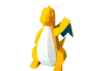 Figura Dragonite Lowpoly Impresa en 3D
