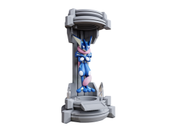 Figura Greninja en la Capsula Impresa en 3D