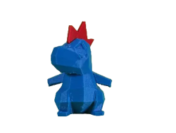 Figura Croconaw Lowpoly Impresa en 3D