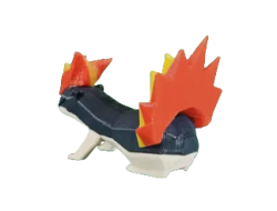 Figura Quilava Lowpoly Impresa en 3D