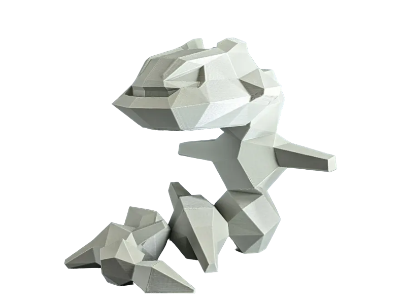 Figura Steelix Lowpoly Impresa en 3D Figura Steelix Lowpoly Impresa en 3D