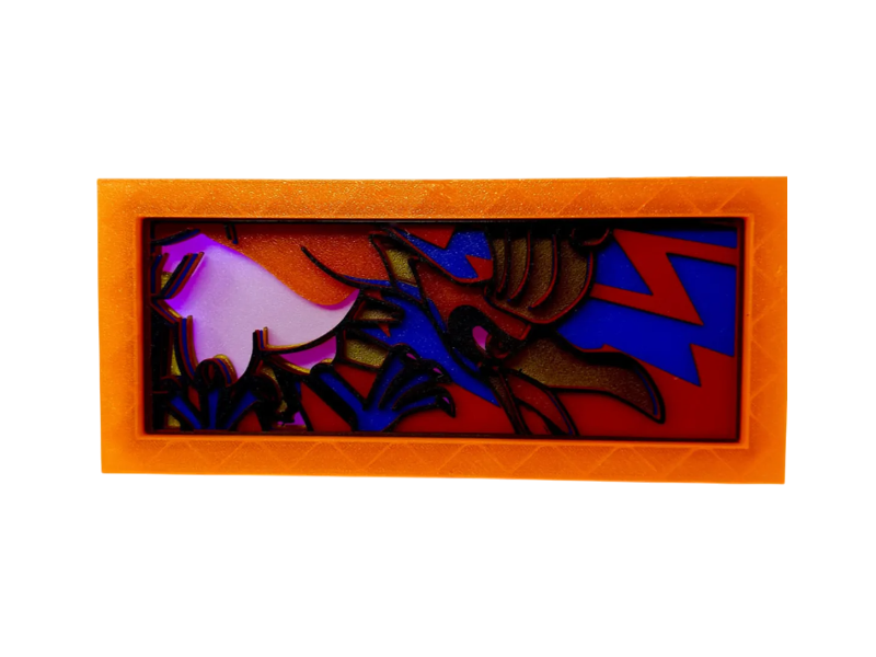 Lámpara de Ho-oh Impresa en 3D