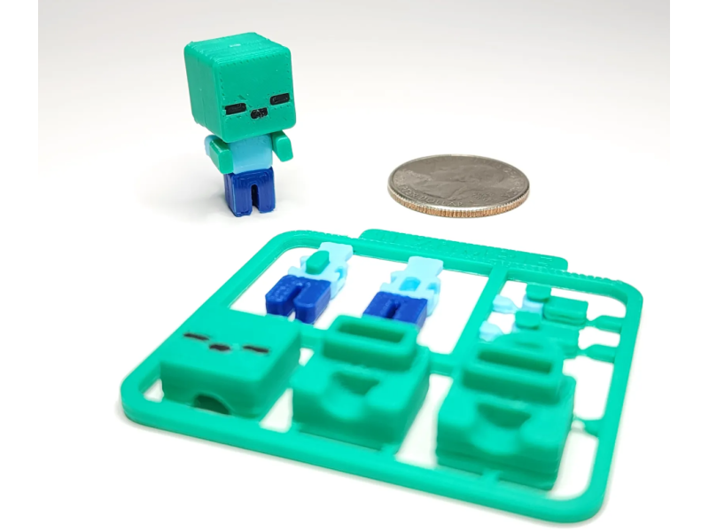 Kit Card Zombi Minecraft Impresa en 3D