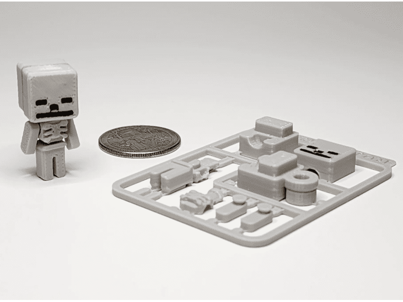 Kit Card Esqueleto Minecraft Impresa en 3D