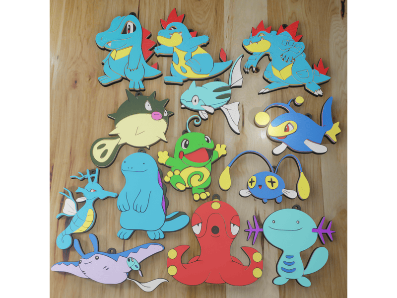 Llavero Pokemon Tipo Agua 2ºGEN