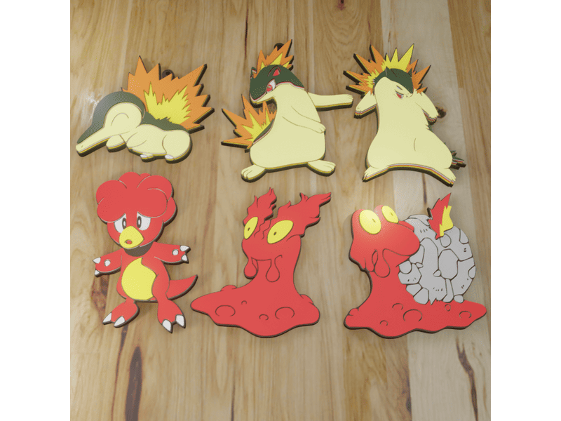 Llavero Pokemon Tipo Fuego 2ºGEN