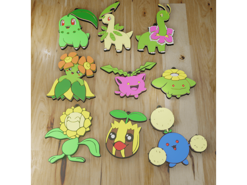 Llavero Pokemon tipo Planta 2ºGEN
