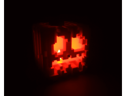 Lámpara Jack O Lantern Minecraft Impresa en 3D