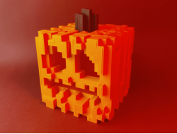 Lámpara Jack O Lantern Minecraft Impresa en 3D