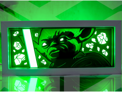 Lámpara de Yoda Impresa en 3D