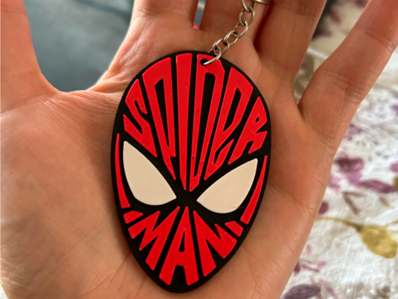 Llavero Mascara Spiderman