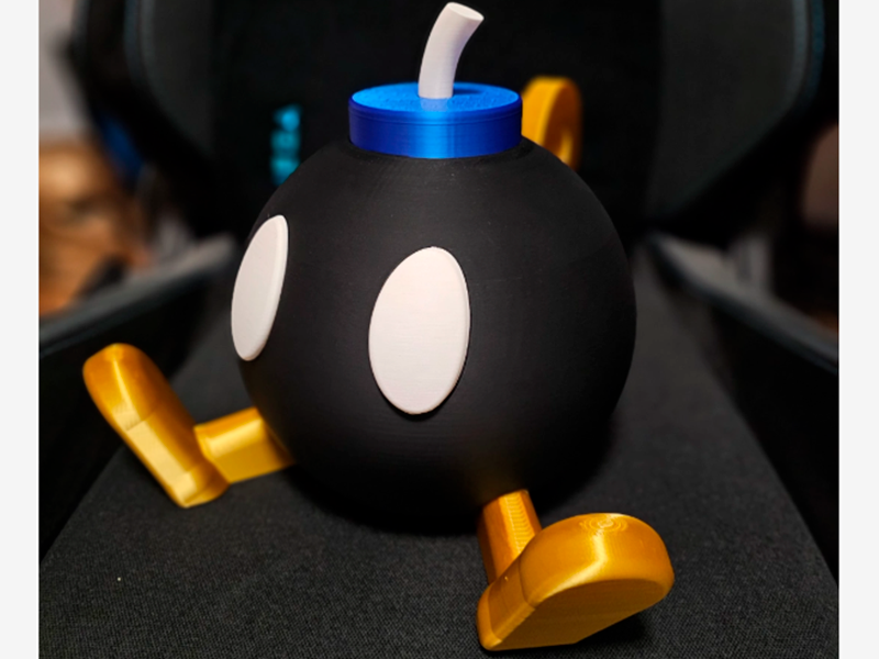 Hucha de Bob-Omb Impresa en 3D